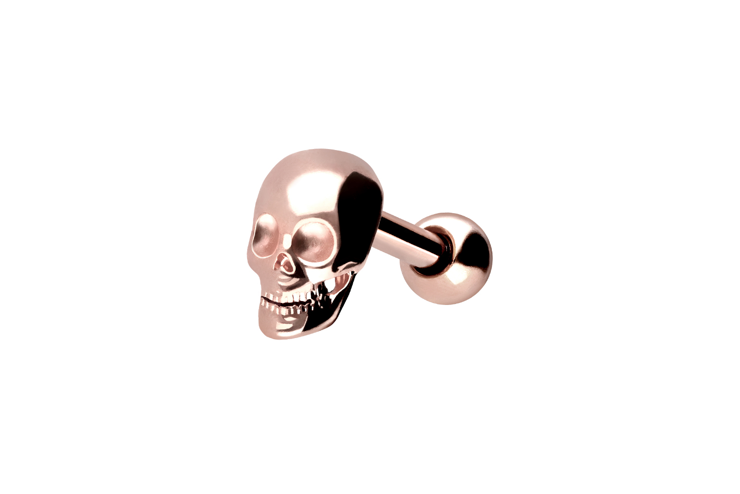 Chirurgenstahl Ohrpiercing TOTENKOPF